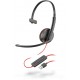 POLY Blackwire C3210 Auriculares Diadema Negro, Rojo - 209744-104